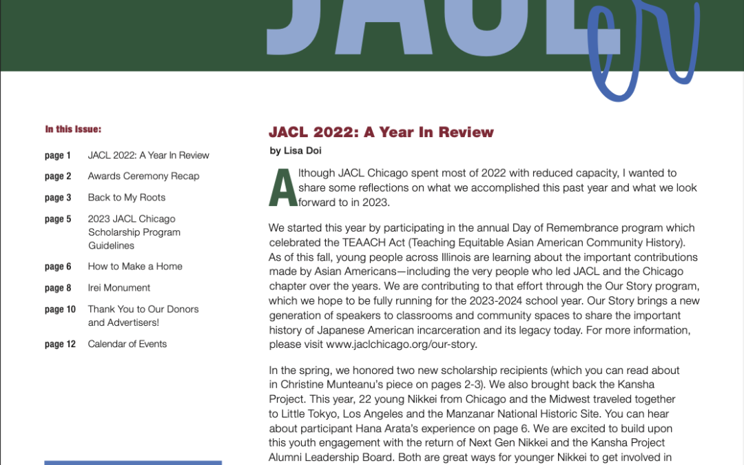 October – December 2022 JACLer now available!